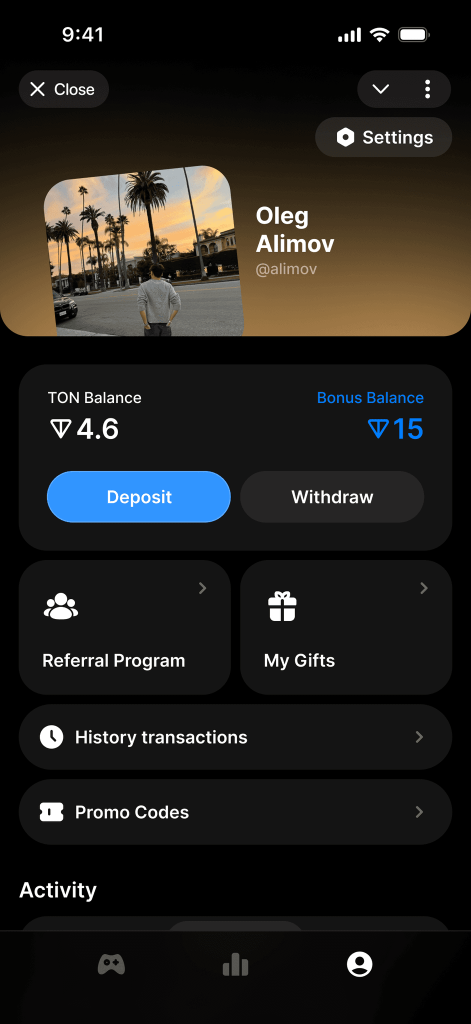 Crypto TG — детали